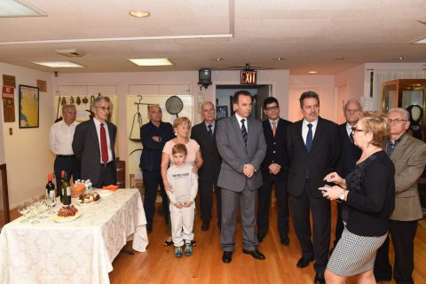 November 3, 2016: Greek Ambassador Harris Lalakos and General Consul Konstantinos Koutras visit